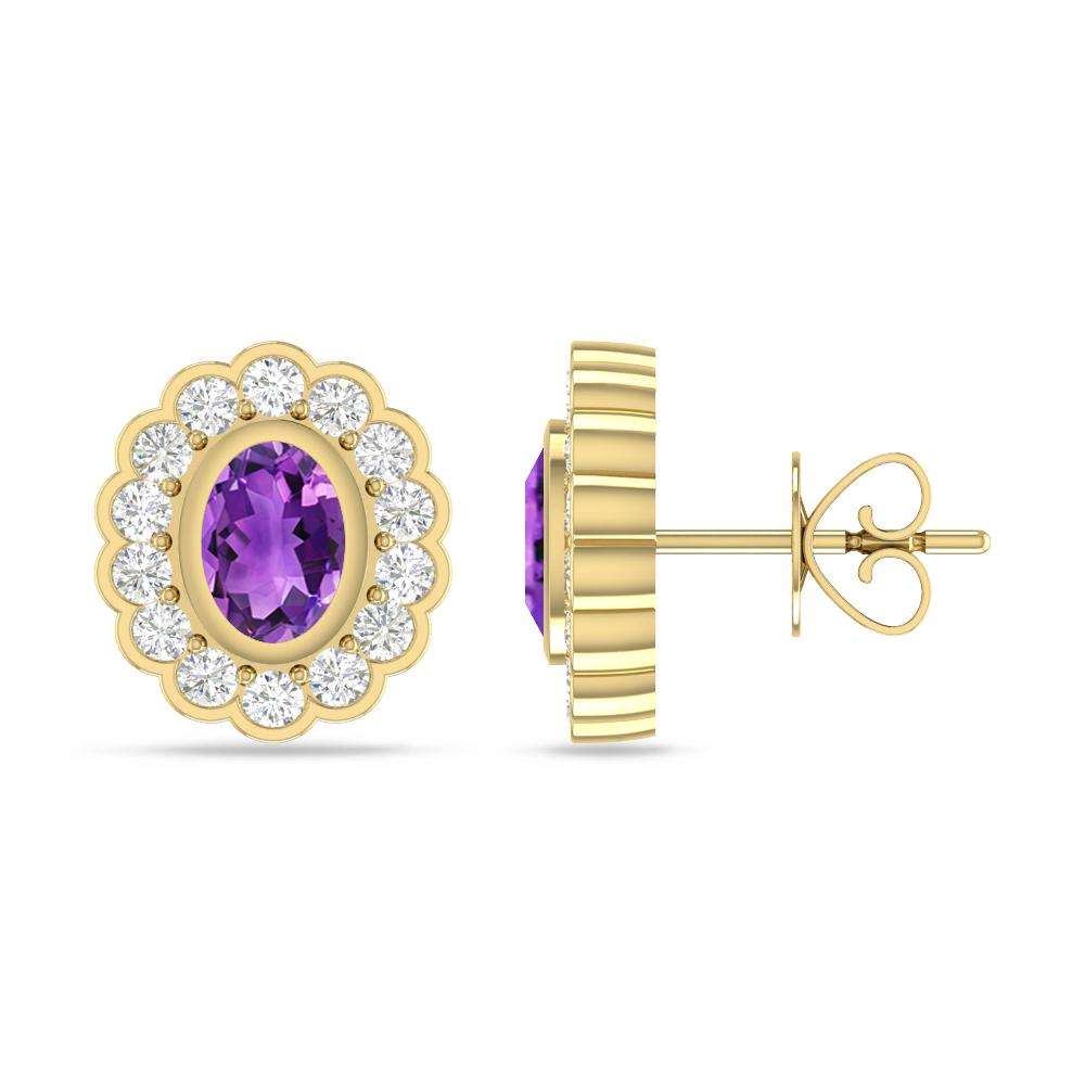 Yellow Gold - Amethyst